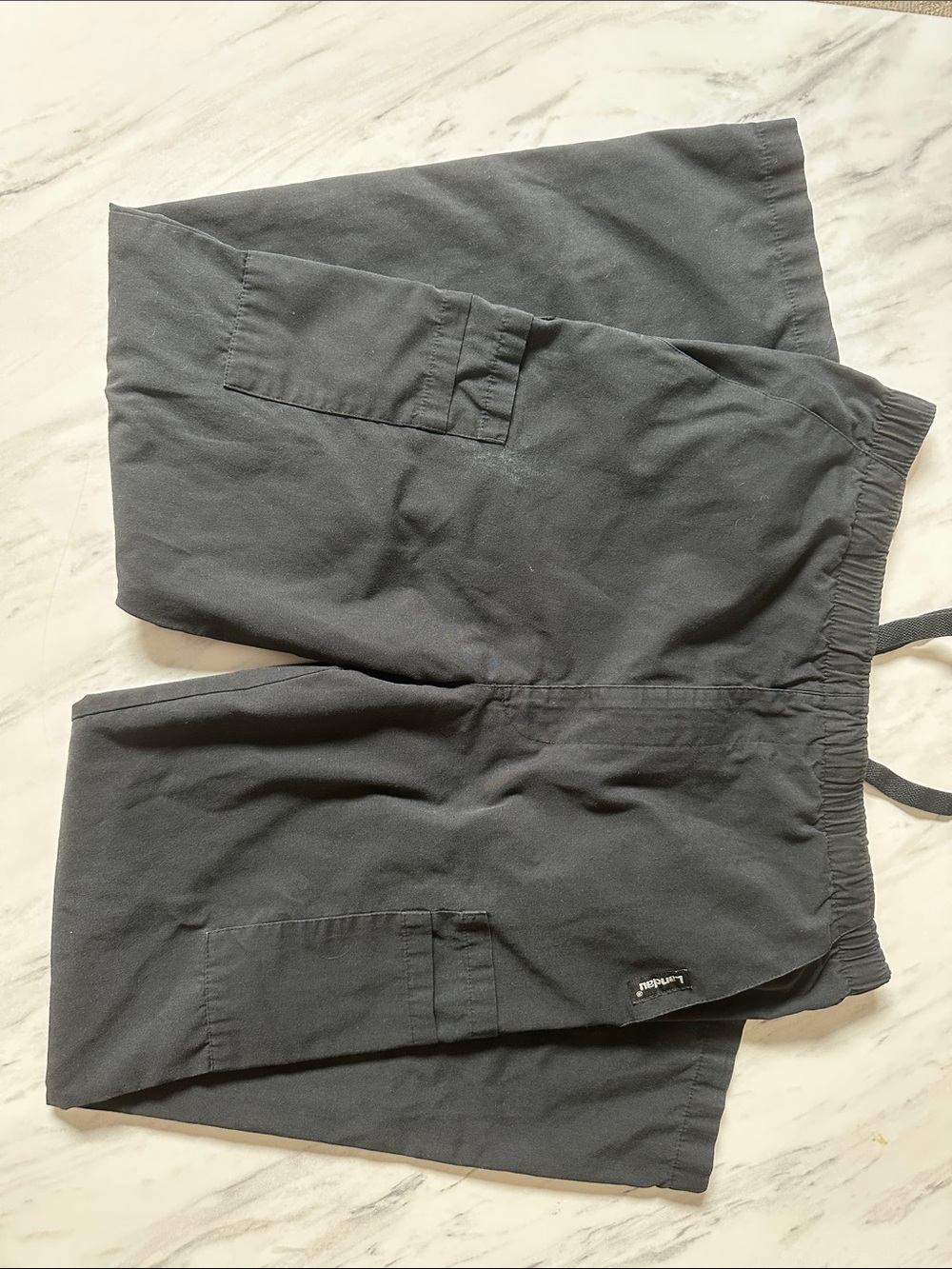 Men's Black Cargo Lounge Pants